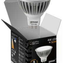 Лампа Gauss LED MR16 5W GU5.3 AC220-240V 2700K FROST